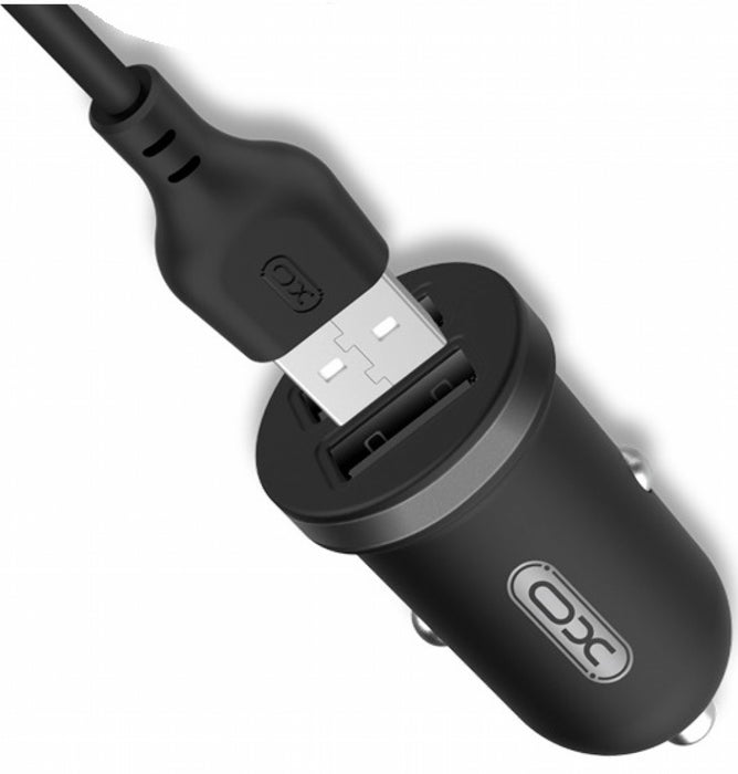 Charger XO TZ08 Mini Car Charger Set Type-C Black