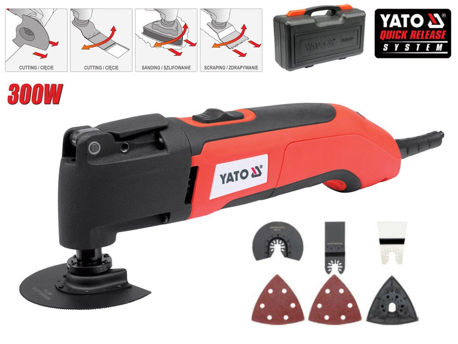Yato YT-82220 oscillating multi-tool Black, Red 300 W 22000 OPM