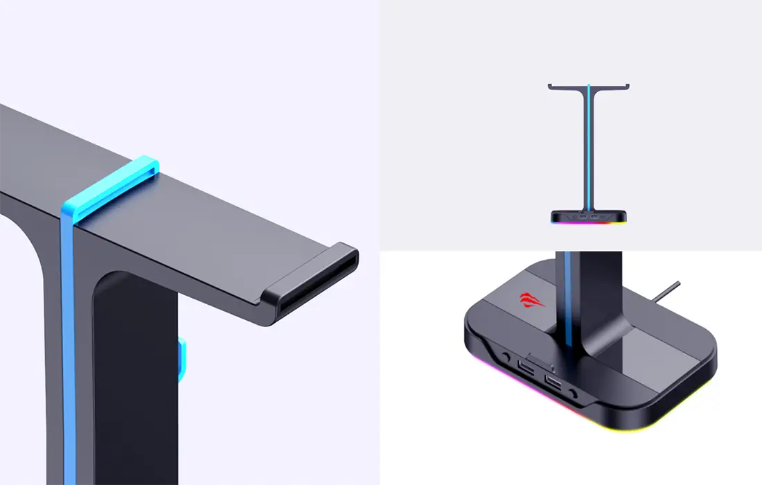 Headphone stand Havit TH650 RGB