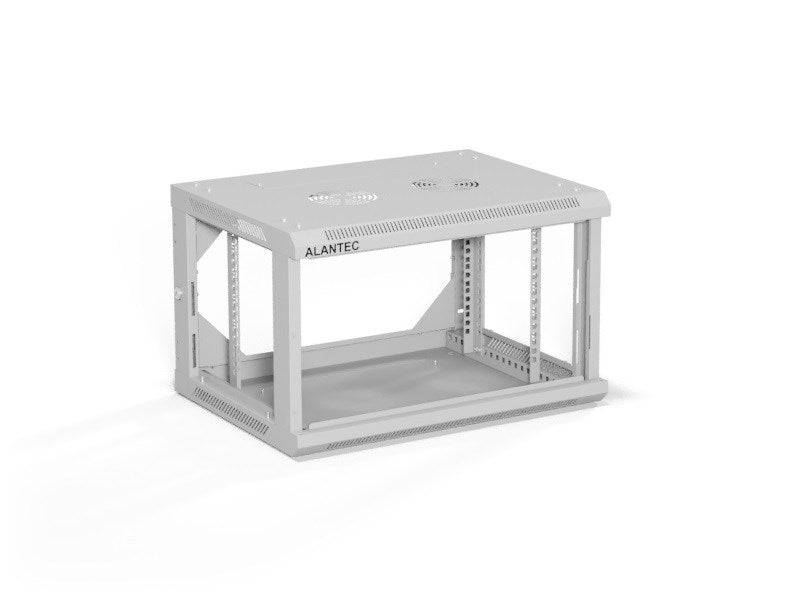 ALANTEC Racking cabinet 19" 6U 600x450, Grey FLAT PACK