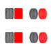 A set of flat and rounded mounting bases for GoPro DJI Osmo Action EKEN SJCam Insta360 sports cameras with 3M tapes - 2