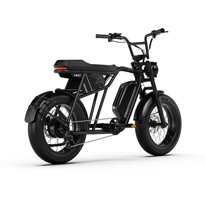 Electric bicycle A-SPADZ CAVET AIR FAT 20" BLACK 250 W, UP TO 25 KM/H, MILEAGE UP TO 100 KM, 20.00 "