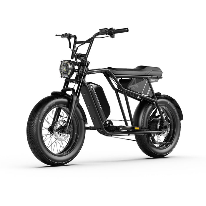 Electric bicycle A-SPADZ CAVET AIR FAT 20" BLACK 250 W, UP TO 25 KM/H, MILEAGE UP TO 100 KM, 20.00 "