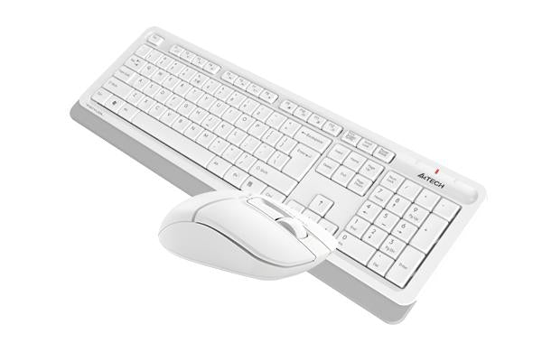 Keyboard and mouse set A4TECH Fstyler FG1012, Wireless, White