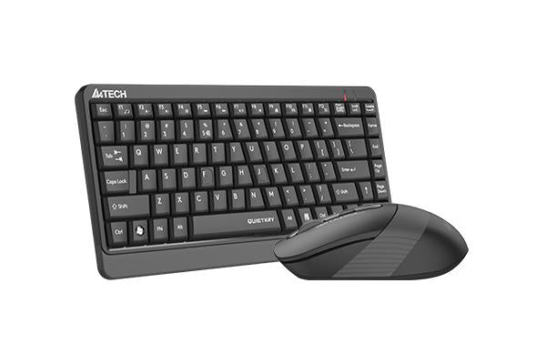 A4TECH Fstyler FGS1110Q Keyboard and Mouse Set, Wireless, Gray