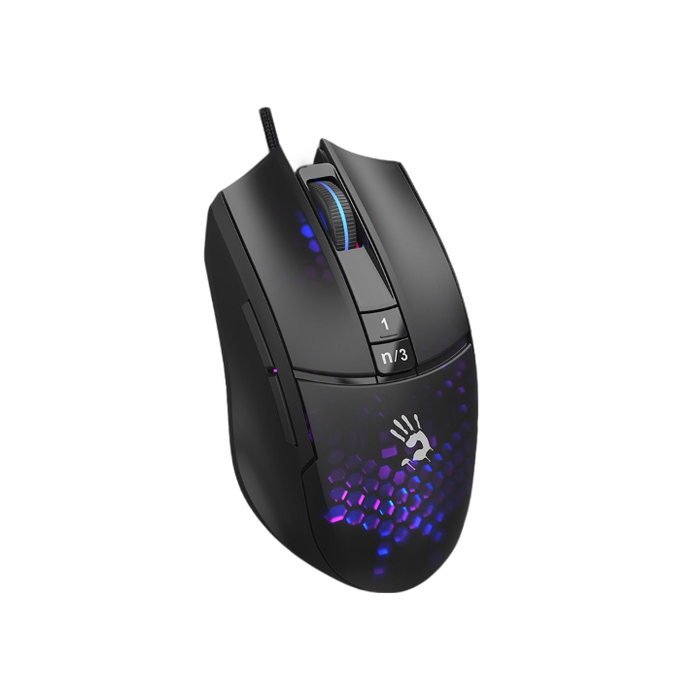 Gaming mouse A4tech bloody L65 Max, Wired, 12000 cpi, Honeycomb, Black