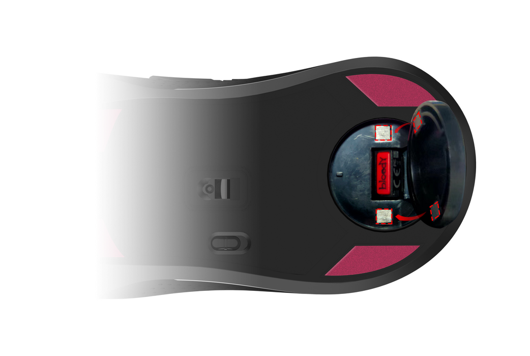A4tech Bloody R90 Plus Stone black Gaming wireless optical mouse