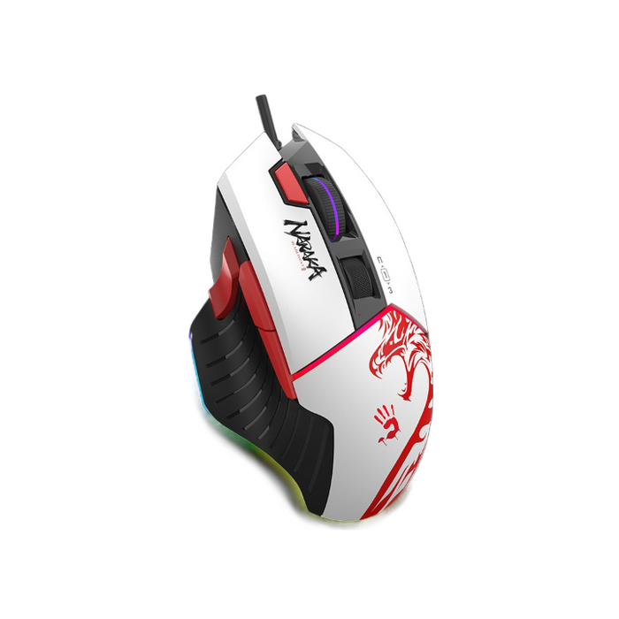 Gaming mouse A4tech bloody W95 Max, Wired, 12000 cpi, Naraka, Black/White