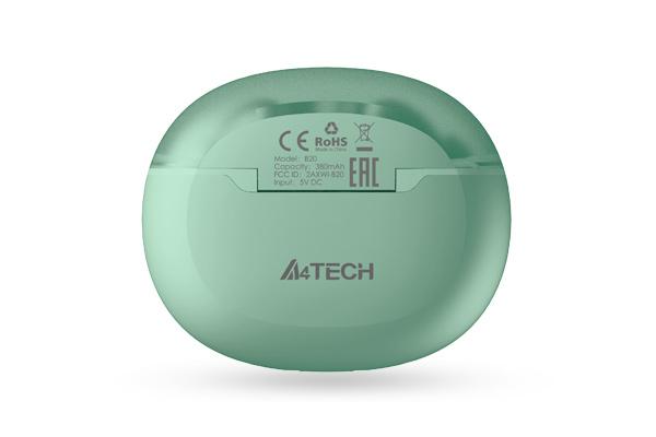 Bluetooth headphones-plugs A4tech B20 2Drumtek, Mint green
