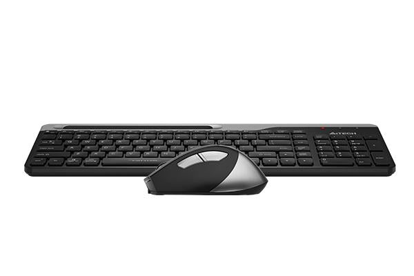 A4TECH Fstyler FB2535C Keyboard and Mouse Set, Bluetooth & 2.4G, Black/Grey