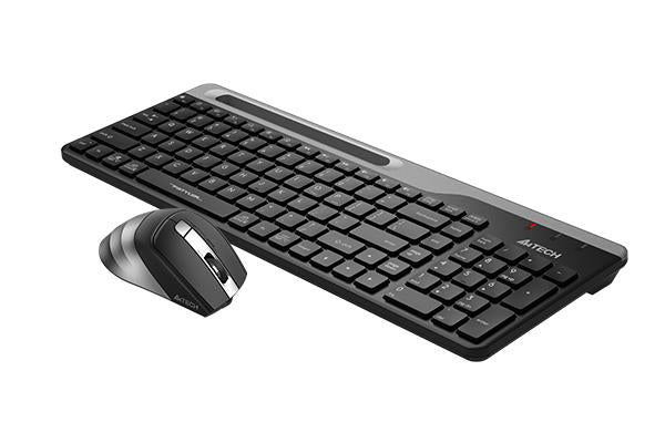 A4TECH Fstyler FB2535C Keyboard and Mouse Set, Bluetooth & 2.4G, Black/Grey