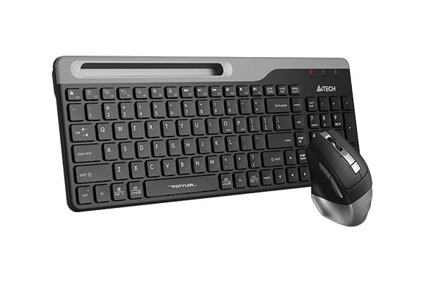 A4TECH Fstyler FB2535C Keyboard and Mouse Set, Bluetooth & 2.4G, Black/Grey