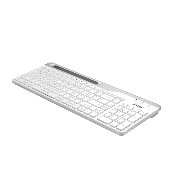 A4tech Fstyler FBK25 Wireless Keyboard, Bluetooth, 2.4G, Phone Stand, Cyrillic, White