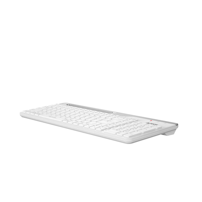 A4tech Fstyler FBK25 Wireless Keyboard, Bluetooth, 2.4G, Phone Stand, Cyrillic, White