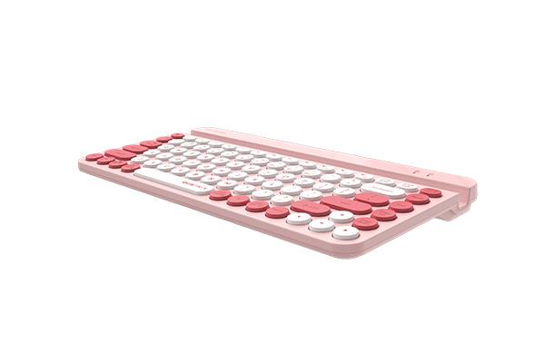 A4tech Fstyler FBK30 Wireless Keyboard, Bluetooth, 2.4G, Phone Stand, Cyrillic, Pink