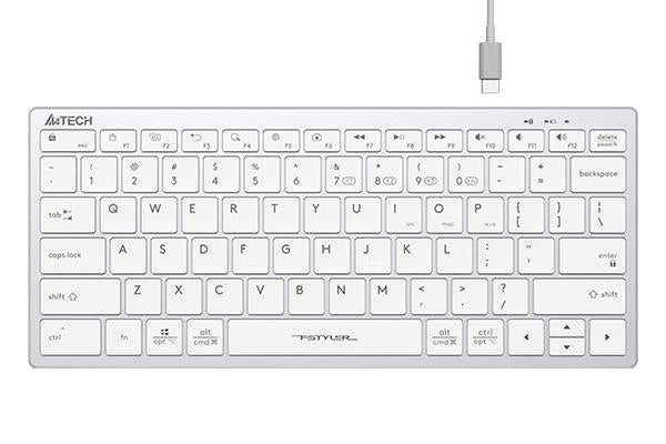 A4TECH FBX51C FStyler Wireless Keyboard, White