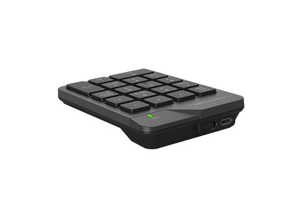 A4tech Digital Wireless 2.4Ghz Keyboard FGK21C, Black, LiIon Battery, USB-C Charging