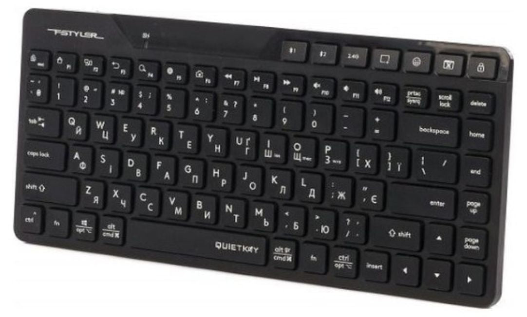 A4tech FBK26C AS Fstyler wireless mini silent keyboard, Multi-mode, rechargeable battery, USB, Cyrillic