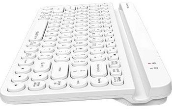 Wireless keyboard A4tech Fstyler FBK30, Bluetooth, 2.4G, Phone stand, Cyrillic, White