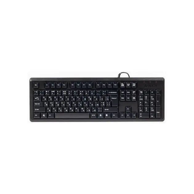 Wired keyboard A4tech KR92, USB, Black, Cyrillic