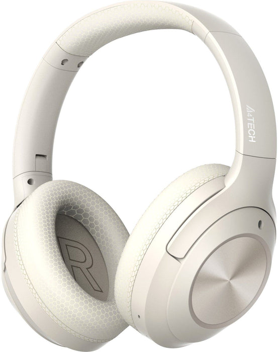 Bluetooth headphones with microphone A4tech BH220, Bluetooth v.5.3, Beige