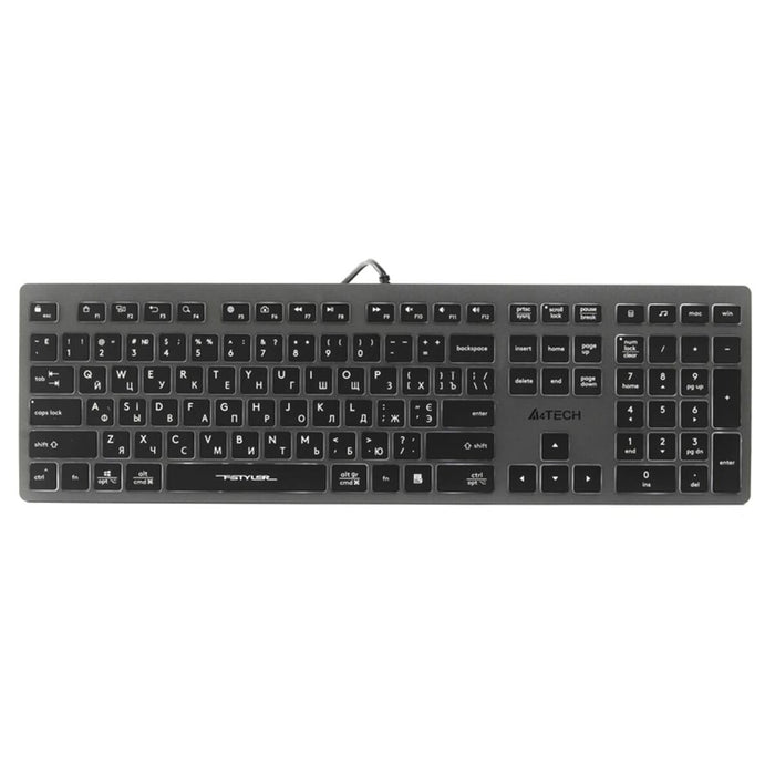 Keyboard A4 Tech A4TKLA47125 White Black Grey QWERTY