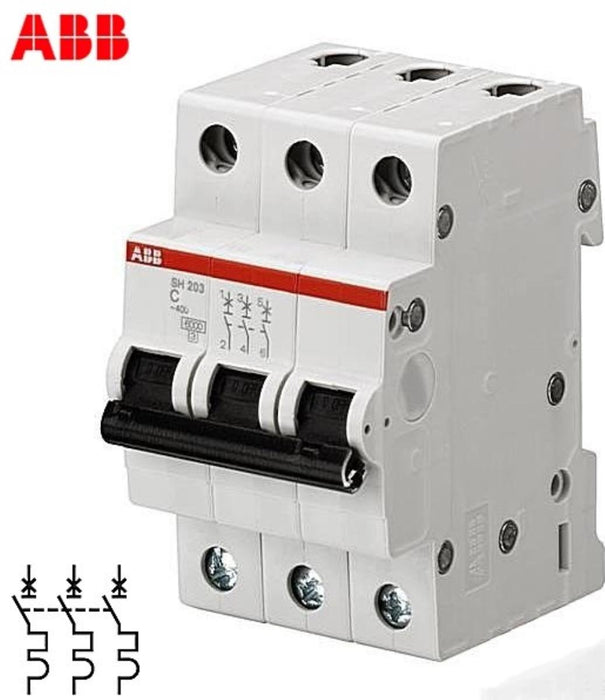 CIRCUIT BREAKER 3P 16A WITH 6KA ABB