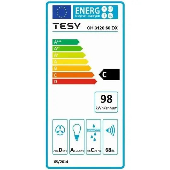 Absorber TESY CH 3120 60 DX - Стандартни абсорбатори<<<Абсорбатори<<<Едра бяла техника<<<TechnoMix