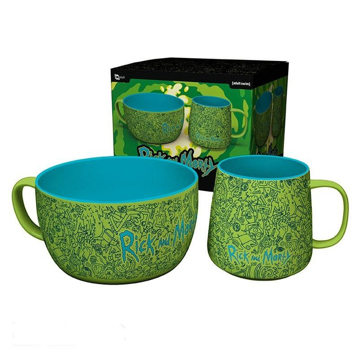 ABYSTYLE RICK AND MORTY Set, Mug, Bowl
