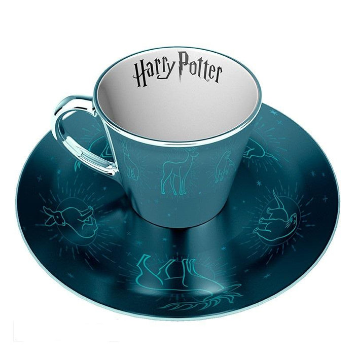 Set ABYSTYLE HARRY POTTER Mirror mug & plate set Patronus, Cup, Coaster