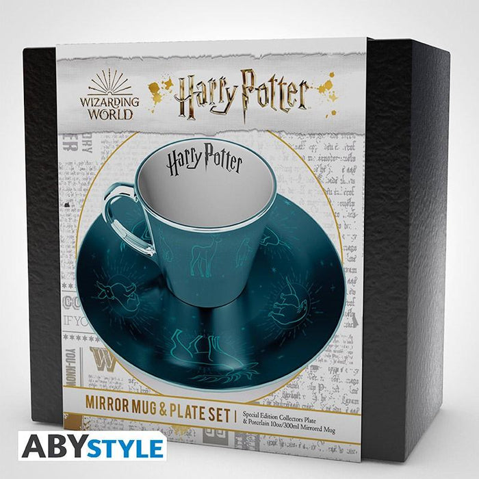 Set ABYSTYLE HARRY POTTER Mirror mug & plate set Patronus, Cup, Coaster