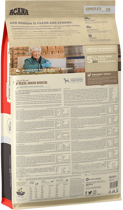 ACANA SINGLES Free-Run Duck - 11,4kg