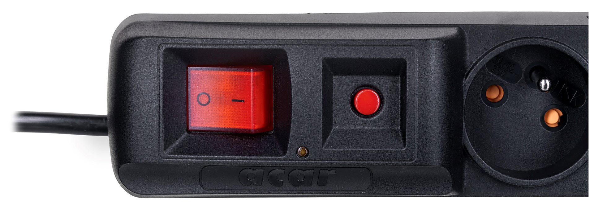 ACAR S8 power extension 1.5 m 8 AC outlet(s) Indoor Black