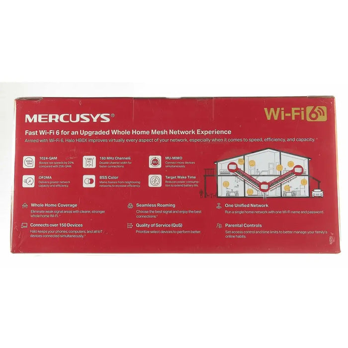 Access point Mercusys Halo H80X(3-pack) White - Точки за Достъп<<<Компютър Мрежи и компоненти<<<Компютри|