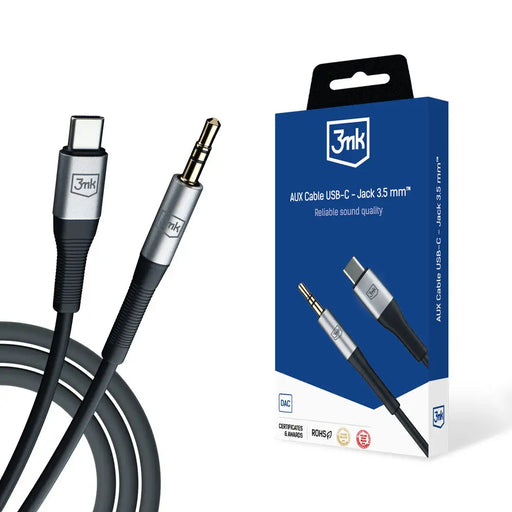 Accessories - 3mk AUX Cable USB-C - Jack 3.5 mm - *Kategoria tymczasowa<<<HurtelXML