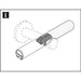 ACCESSORY CONNECTION FOR ROD 16 MM. GARDINIA FOR MEMPHIS WITH PROFILE - Аксесоари за корнизи<<<Корнизи щори и