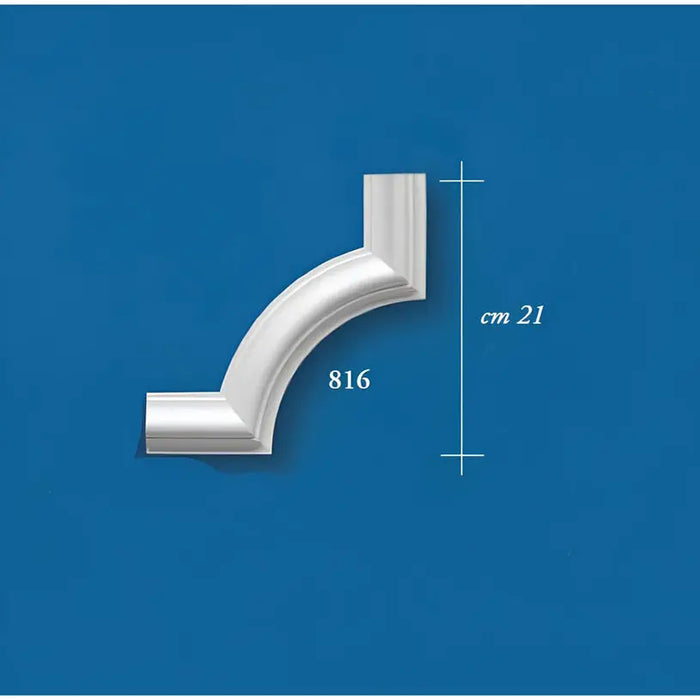 ACCESSORY DECORATIVE CORNER FOR PLASTER MOLDING 816 21X21 CM - Аксесоари за таванни панели<<<Стенни и таванни