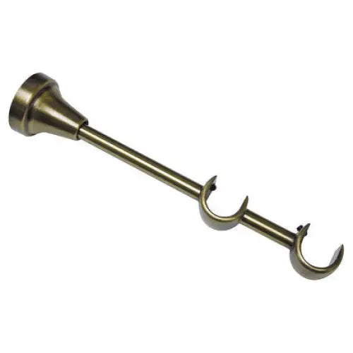 ACCESSORY DOUBLE BAR GARDINIA EUROPE 14/6 CM ANTIQUE BRASS - Аксесоари за корнизи<<<Корнизи щори и пердета<<<Мебели и