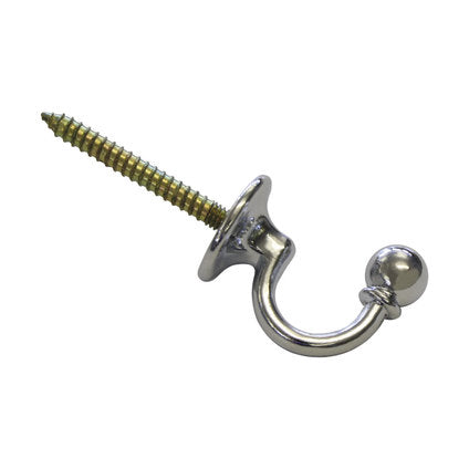 ACCESSORY HOOK BAROQUE 3 CM CHROME - Декоративни елементи<<<Корнизи щори и пердета<<<Мебели и интериор<<<Praktiker