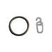 ACCESSORY METAL RING WITH HOOK F19 GENKOVSKI NICKEL MAT 10 pcs. - Аксесоари за корнизи<<<Корнизи щори и