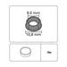ACCESSORY PAD FOR PVC MOLDING 10 PCS. GARDINIA - Аксесоари за корнизи<<<Корнизи щори и пердета<<<Мебели и