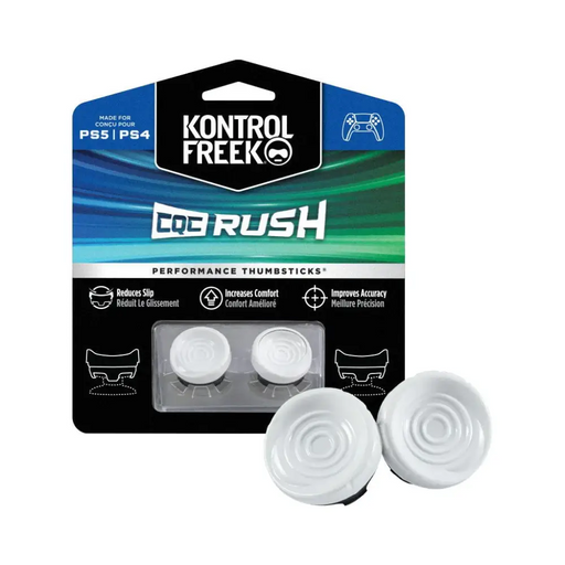 Accessory Performance Thumbsticks KontrolFreek White CQC Rush PS5 for DualSense - Геймърски аксесоари<<<Геймърска