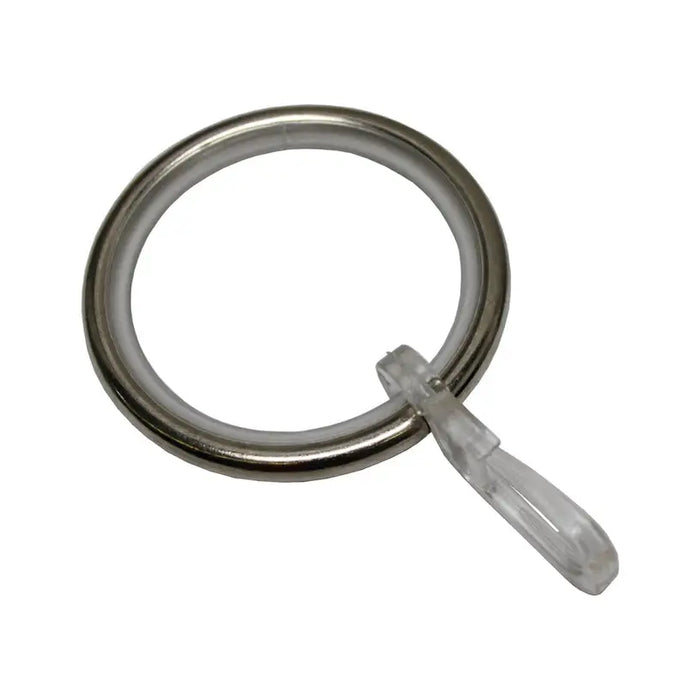ACCESSORY RING WITH HOOK 10 PCS. GARDINIA 25 MM STEEL - Аксесоари за корнизи<<<Корнизи щори и пердета<<<Мебели и