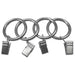 ACCESSORY RING WITH HOOK GARDINIA EUROPE SILVER 10 PCS. - Аксесоари за корнизи<<<Корнизи щори и пердета<<<Мебели и