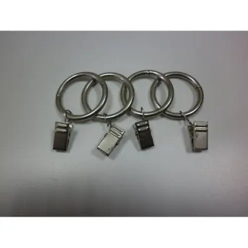 ACCESSORY RING WITH HOOK GARDINIA EUROPE SILVER 10 PCS. - Аксесоари за корнизи<<<Корнизи щори и пердета<<<Мебели и