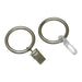ACCESSORY RING WITH HOOK GARDINIA EUROPE SILVER 10 PCS. - Аксесоари за корнизи<<<Корнизи щори и пердета<<<Мебели и