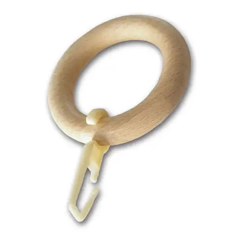 ACCESSORY RING WITH HOOK GARDINIA LUGANO PINE 10 PCS. - Аксесоари за корнизи<<<Корнизи щори и пердета<<<Мебели и