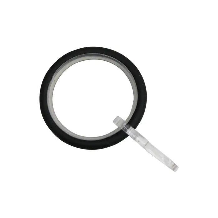 ACCESSORY RINGS WITH INSERT GARDINIA 25 MM BLACK MAT 10 PCS. - Аксесоари за корнизи<<<Корнизи щори и пердета<<<Мебели и