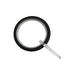ACCESSORY RINGS WITH INSERT GARDINIA 25 MM BLACK MAT 10 PCS. - Аксесоари за корнизи<<<Корнизи щори и пердета<<<Мебели и