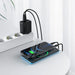 Acefast 2in1 wall charger 2x USB-C / USB-A 65W PD QC 3.0 AFC FCP (set with USB-C 1.2m cable) white (A13 white) - Cell